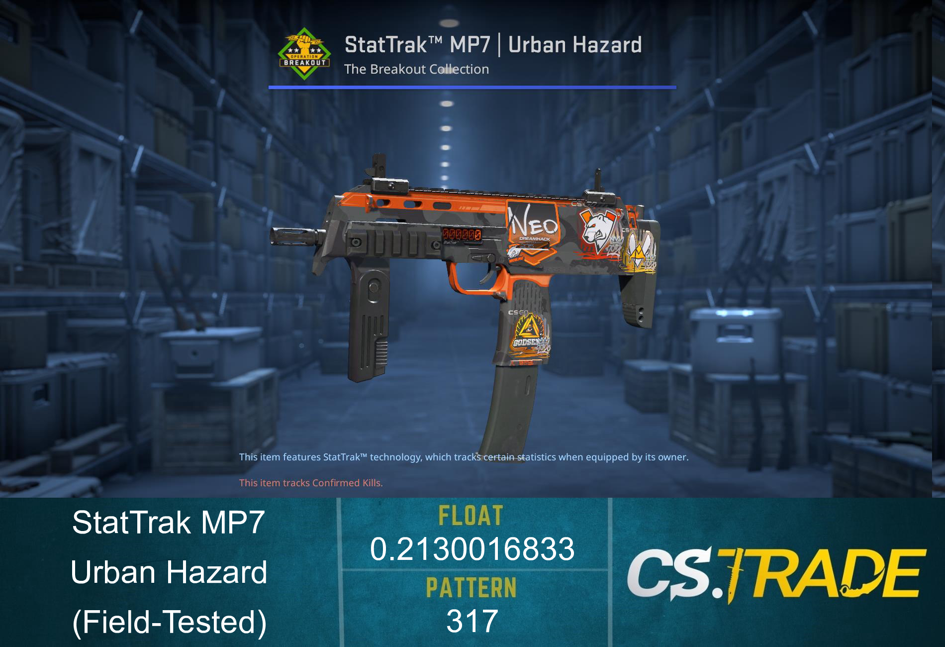 MP7 | Urban Hazard (Field-Tested) Screenshot