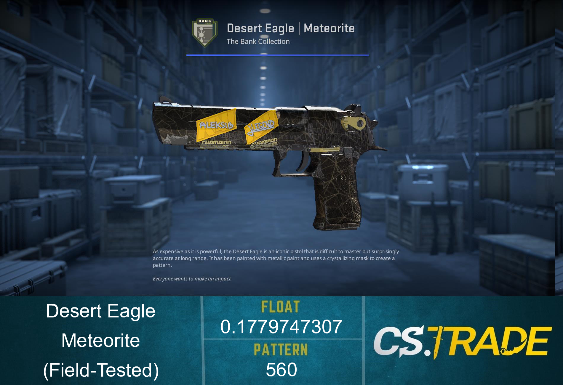 Desert Eagle | Meteorite (Field-Tested) Screenshot
