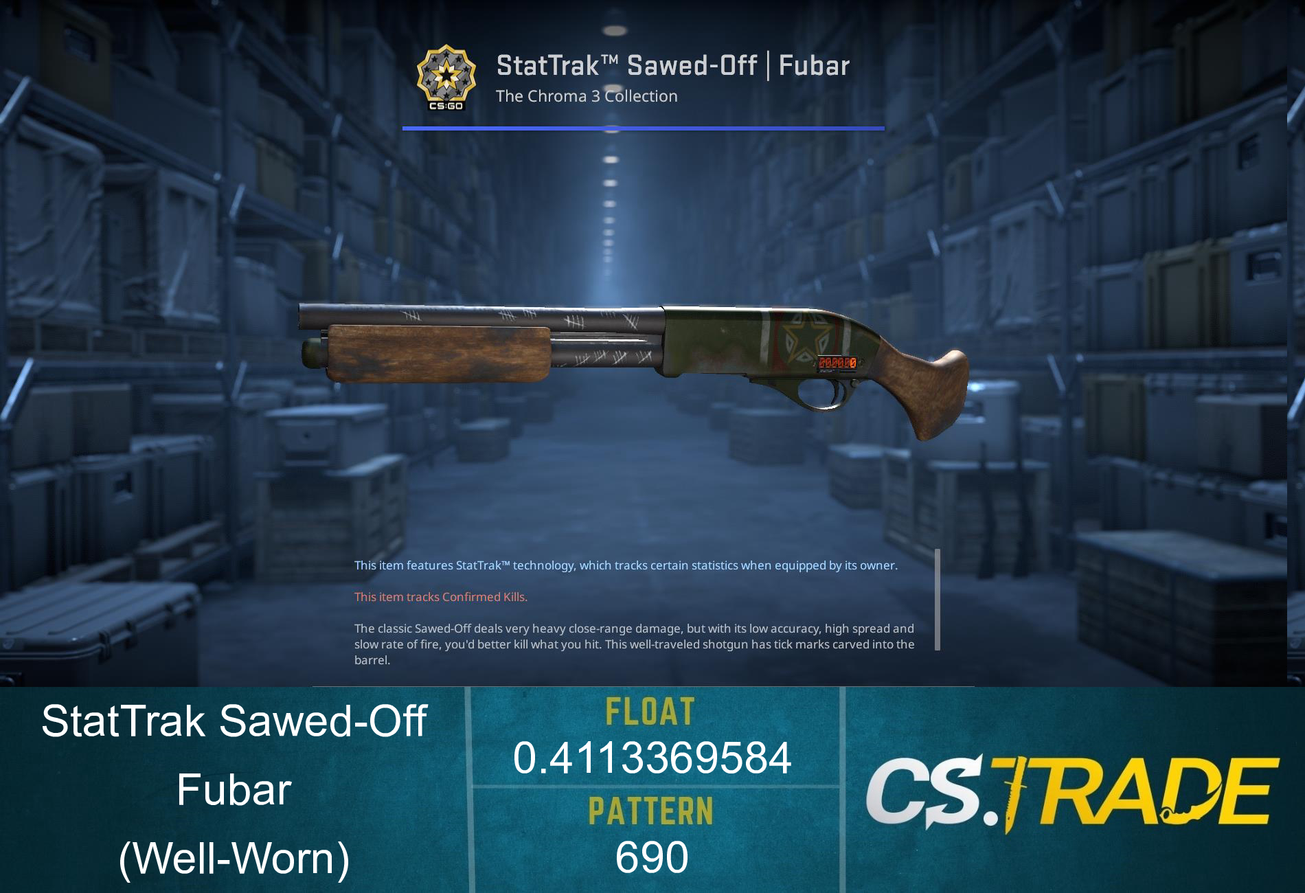Sawed-Off | Fubar (Well-Worn) Screenshot