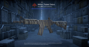 M4A4 | Faded Zebra (Field-Tested) Screenshot