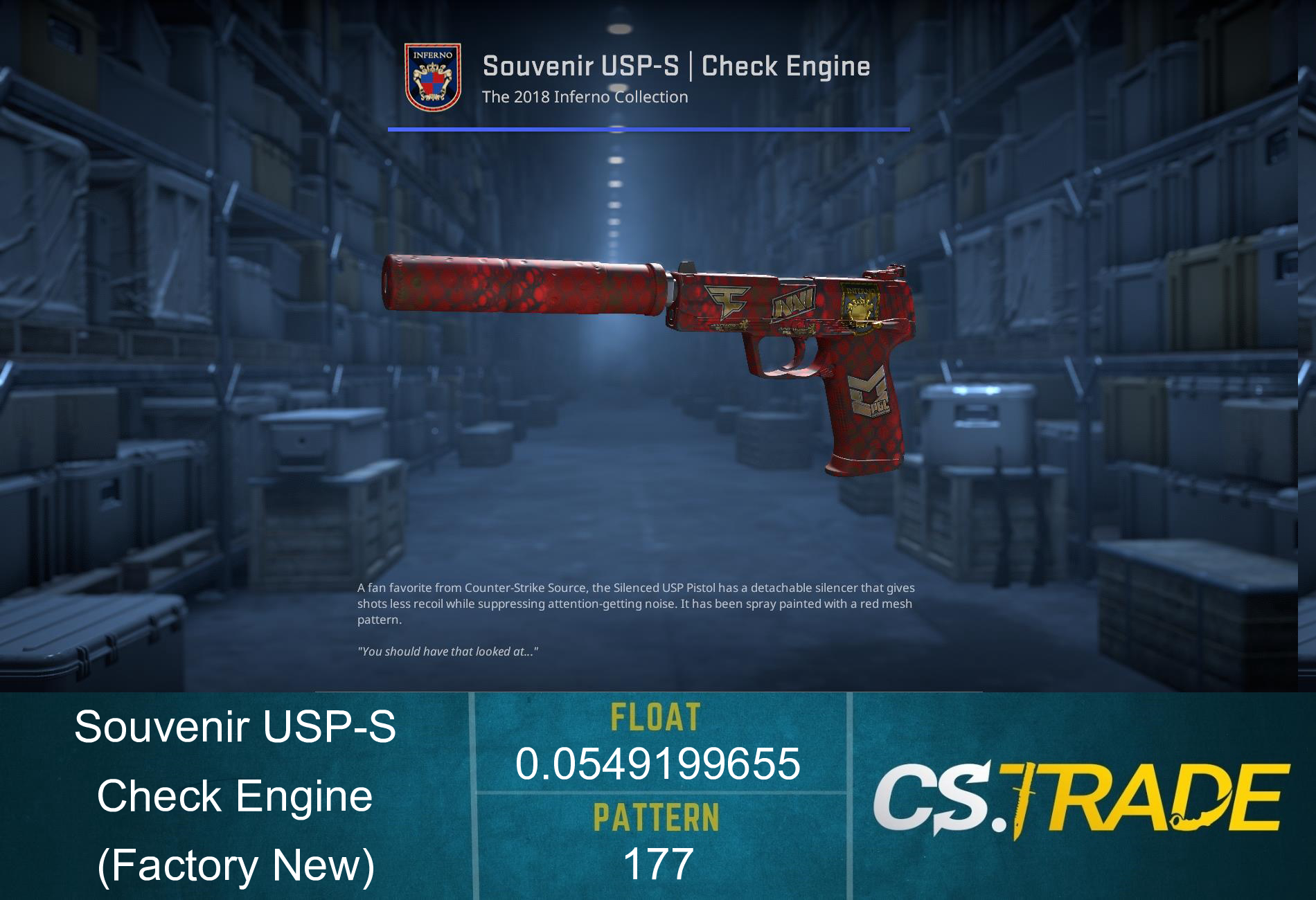 USP-S | Check Engine (Well-Worn) Screenshot