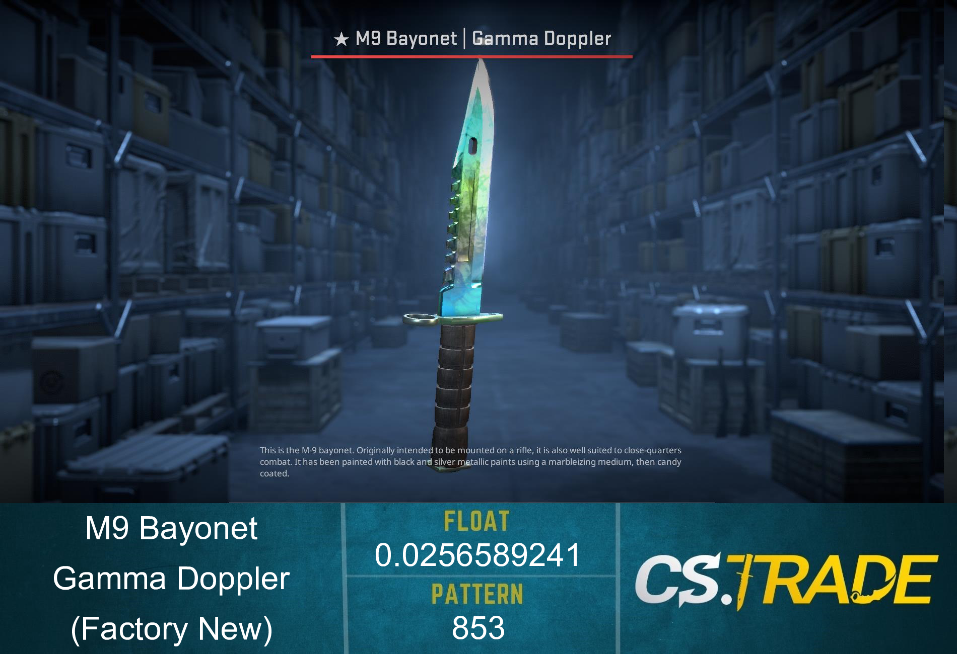 ★ M9 Bayonet | Gamma Doppler Phase 4 (Factory New) Screenshot