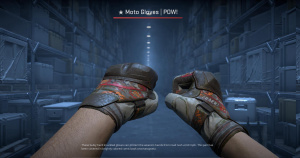 ★ Moto Gloves | POW! (Battle-Scarred) Screenshot