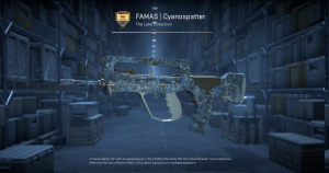 FAMAS | Cyanospatter (Factory New) Screenshot