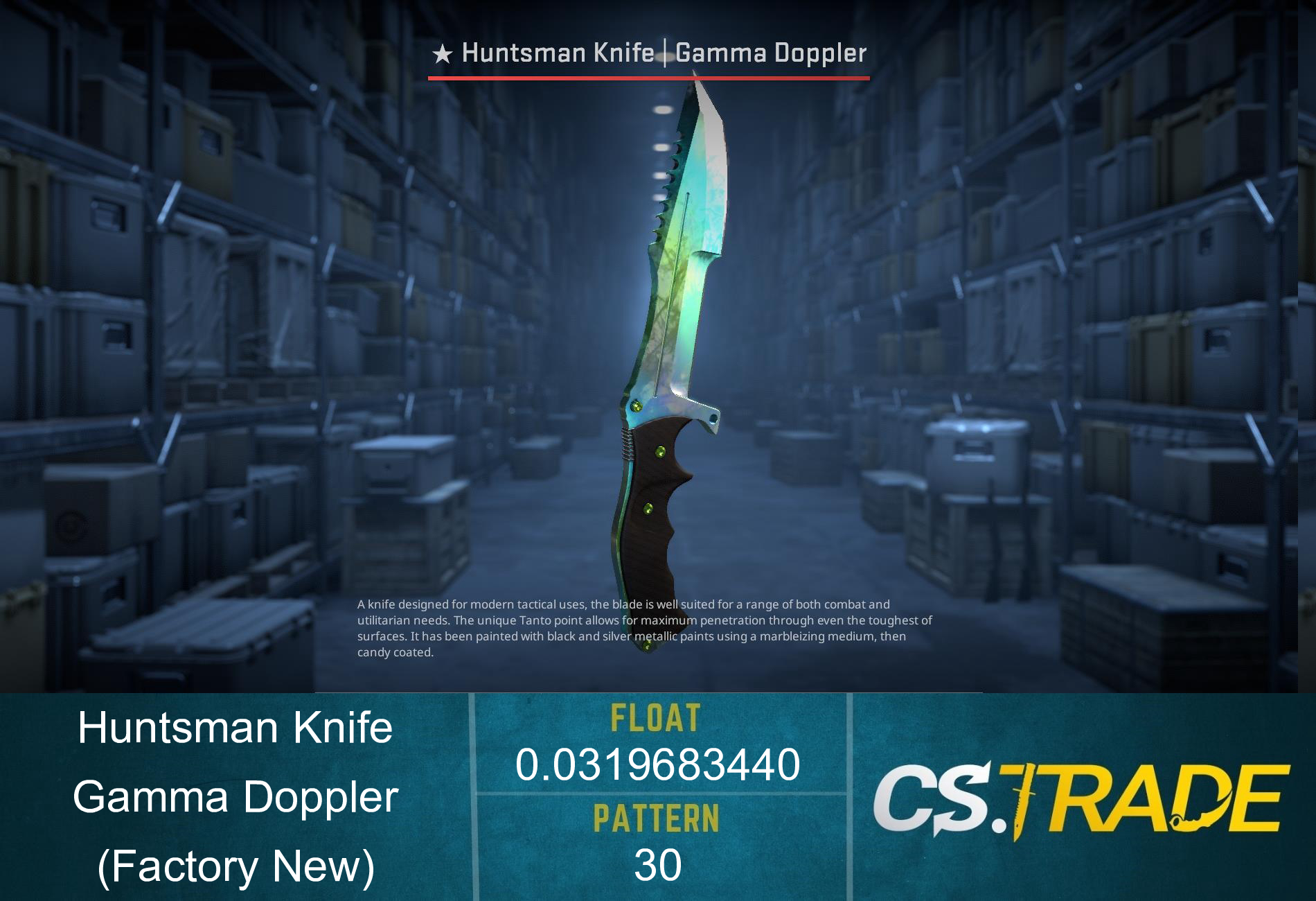★ Huntsman Knife | Gamma Doppler Phase 4 (Factory New) Screenshot