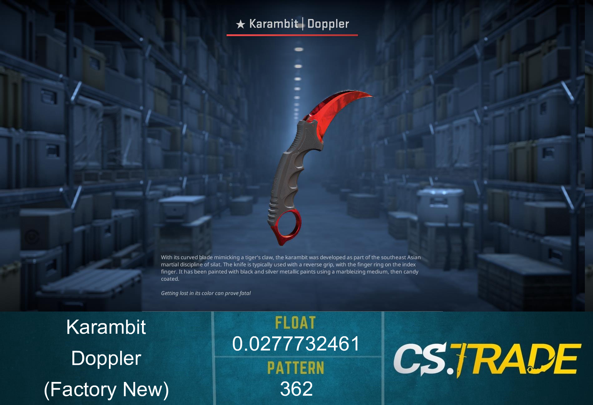 ★ Karambit | Doppler Ruby (Factory New) Screenshot