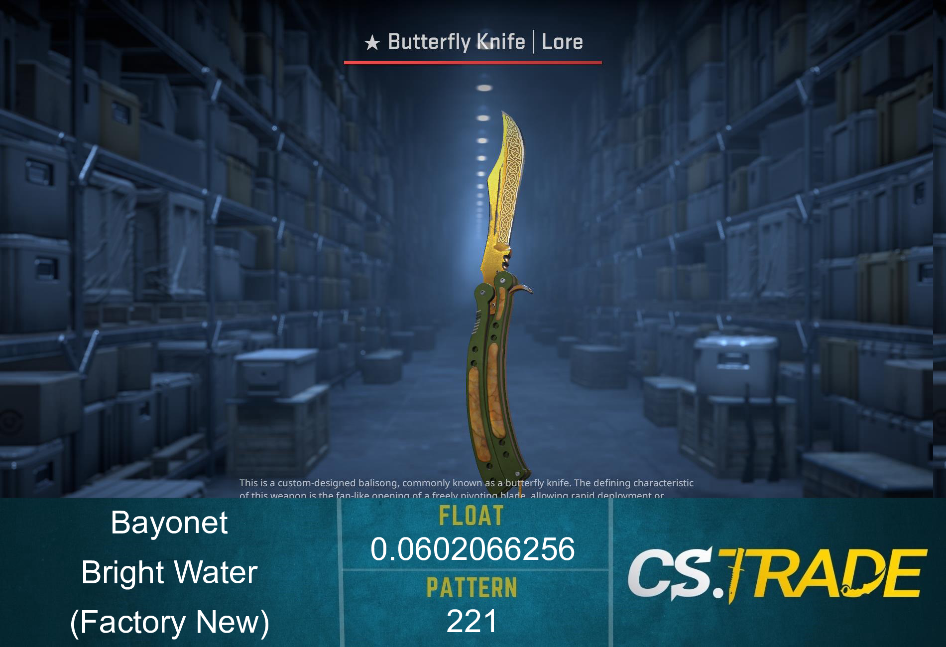 ★ Bayonet | Bright Water (Factory New) Screenshot
