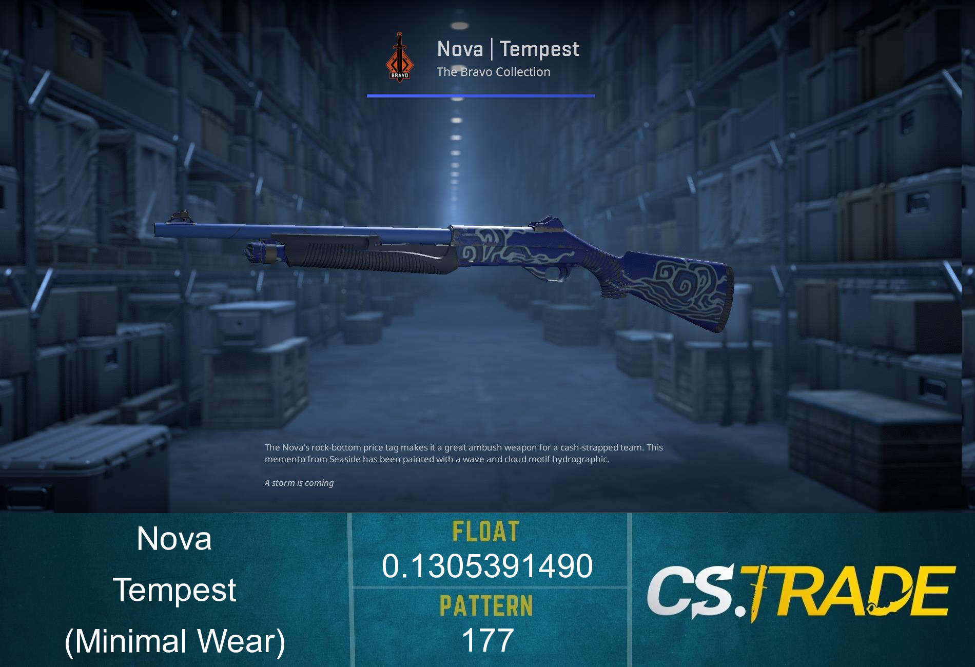 StatTrak™ Nova | Tempest (Minimal Wear) Screenshot