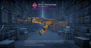 AK-47 | Searing Rage (Minimal Wear) Screenshot