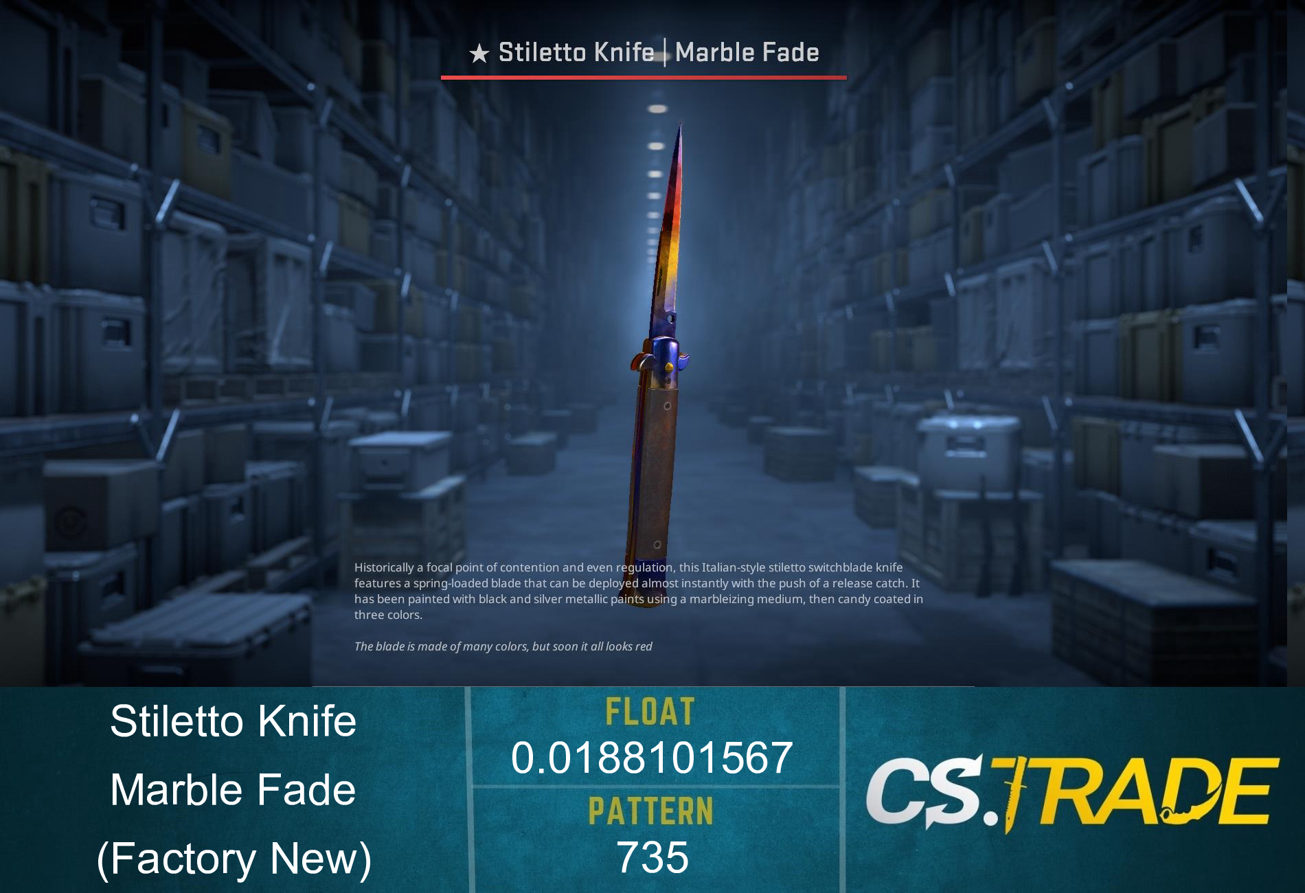 ★ Stiletto Knife | Marble Fade (Factory New) Screenshot