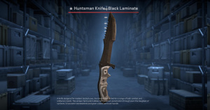 ★ Huntsman Knife | Black Laminate (Battle-Scarred) Screenshot