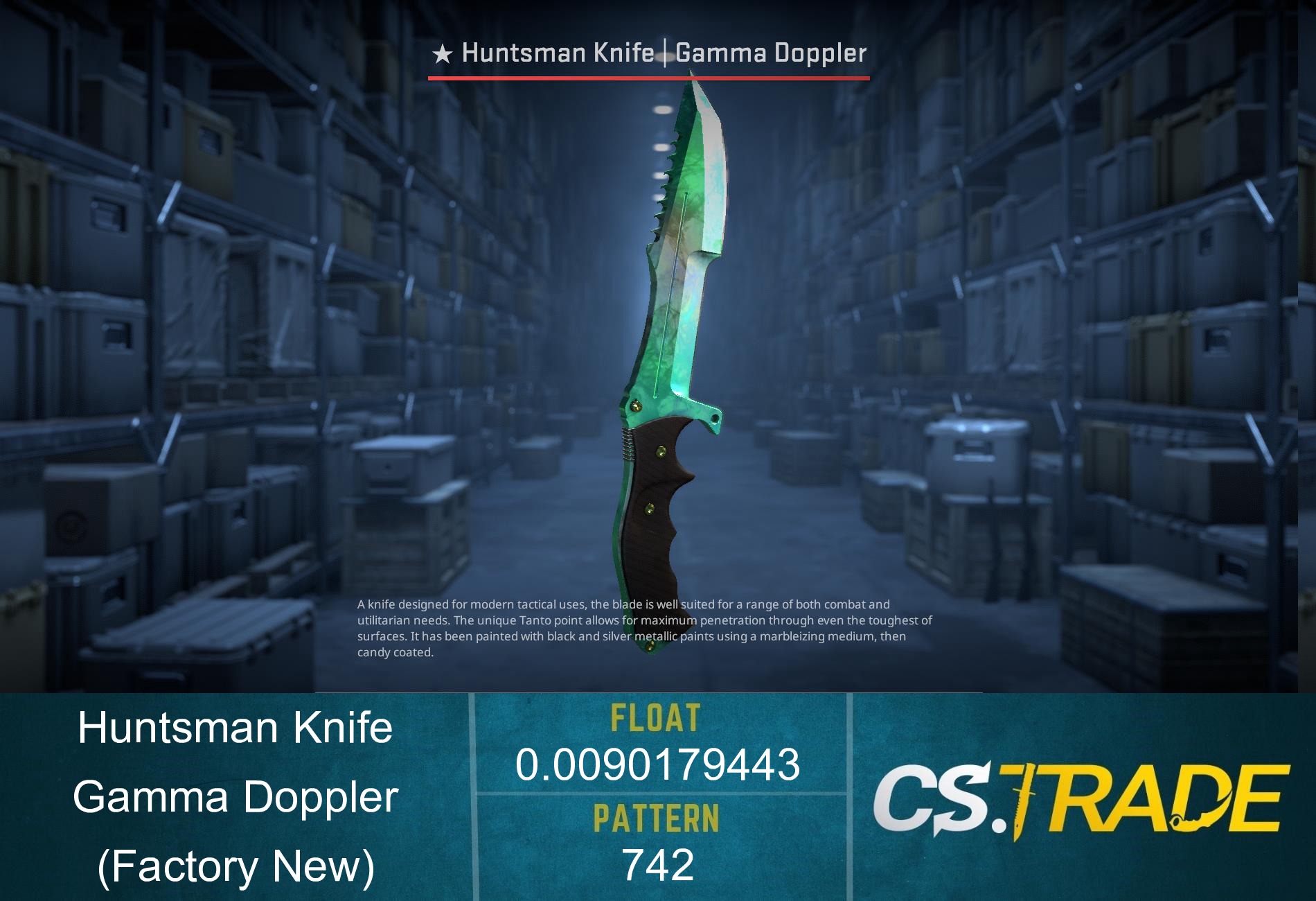 ★ Huntsman Knife | Gamma Doppler Phase 2 (Factory New) Screenshot