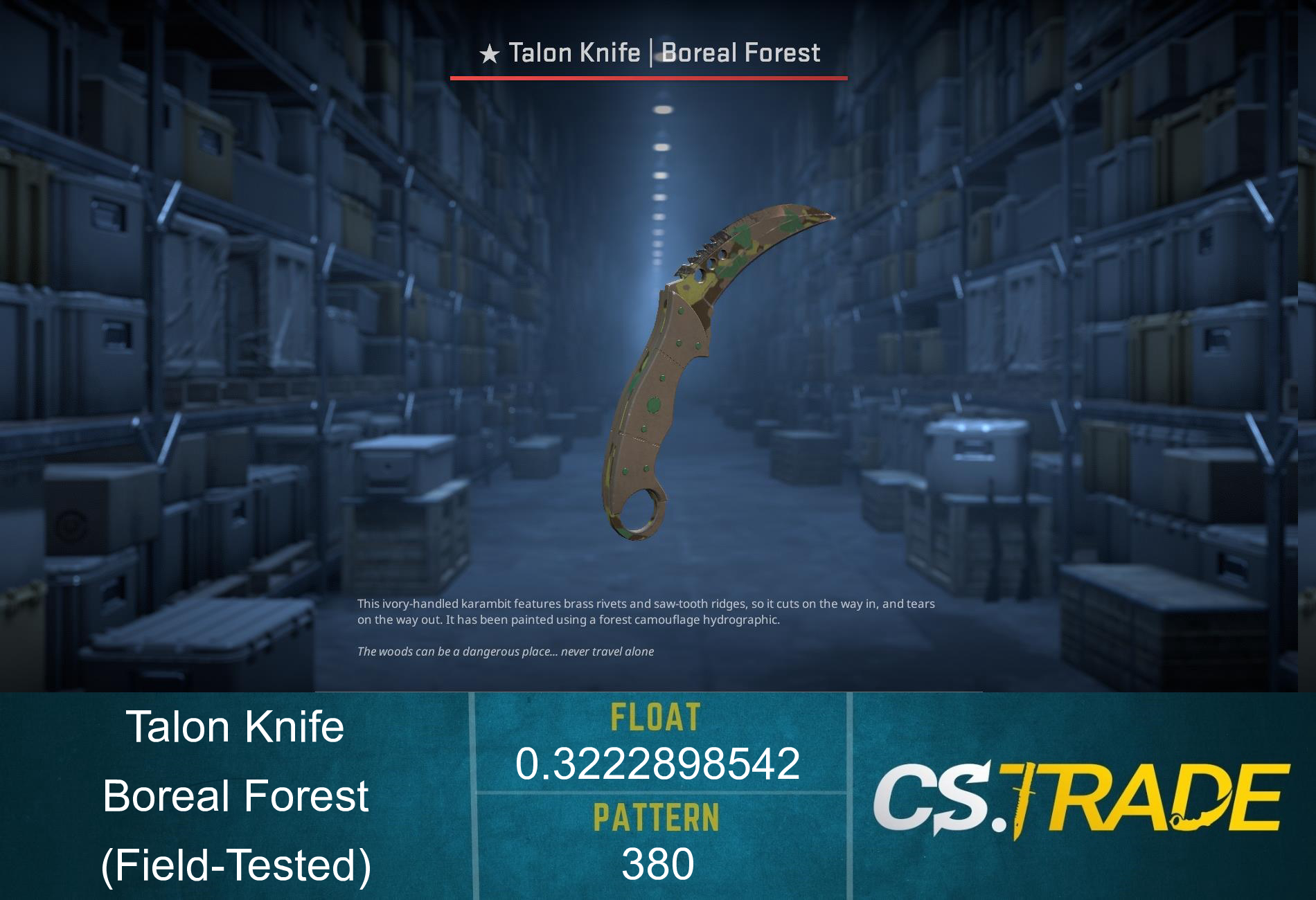 ★ Talon Knife | Boreal Forest (Factory New) Screenshot
