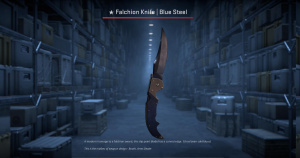 ★ Falchion Knife | Blue Steel (Field-Tested) Screenshot