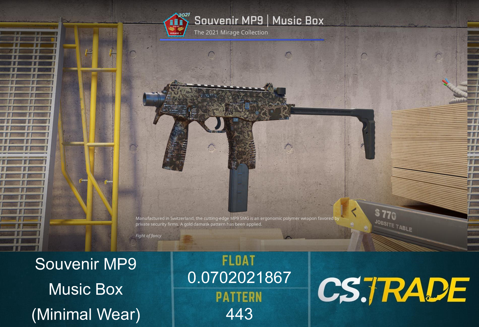 MP9 | Music Box (Minimal Wear) Screenshot
