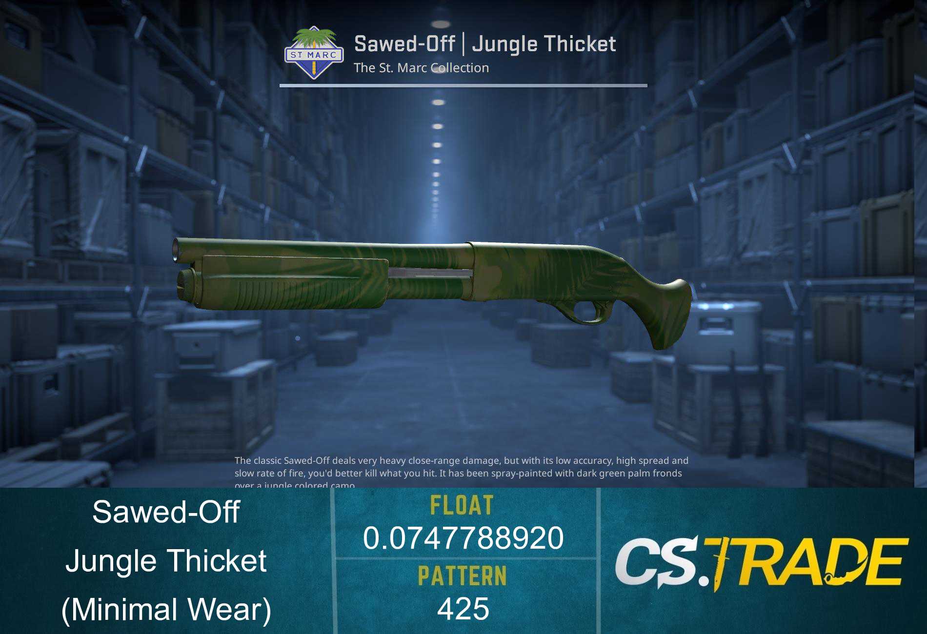 Sawed-Off | Jungle Thicket (Minimal Wear) Screenshot