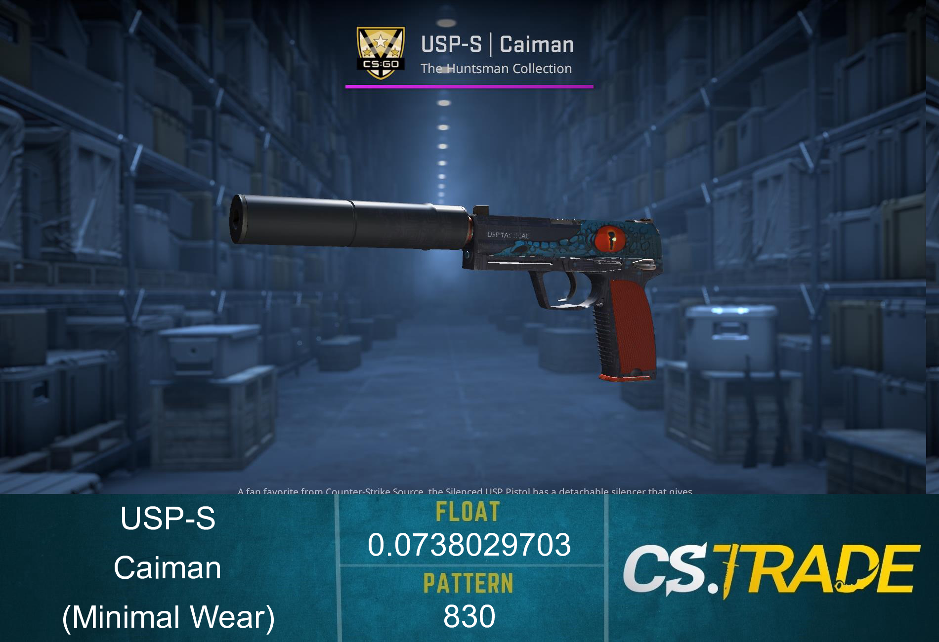 USP-S | Caiman (Minimal Wear) Screenshot