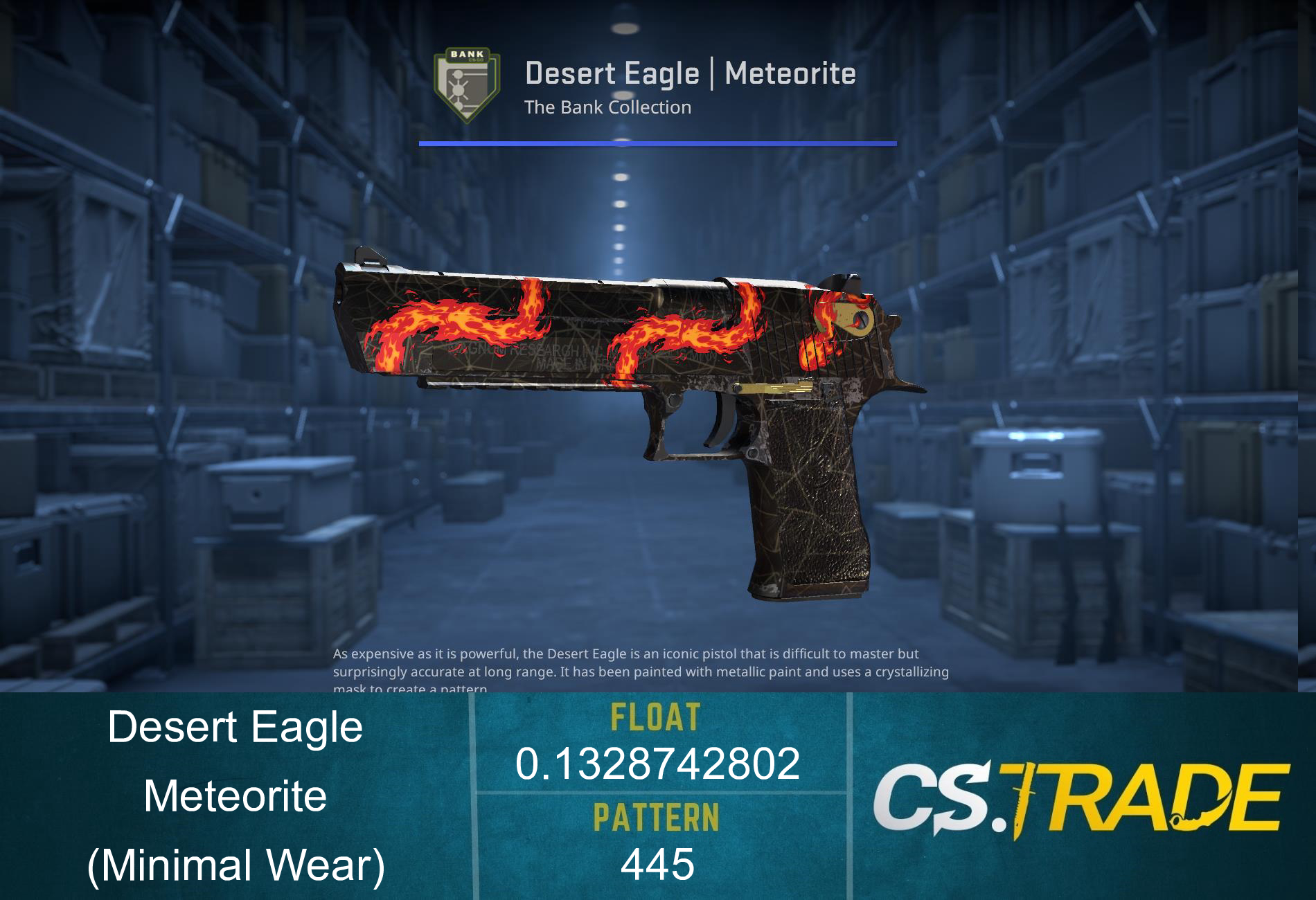 Desert Eagle | Meteorite (Minimal Wear) Screenshot