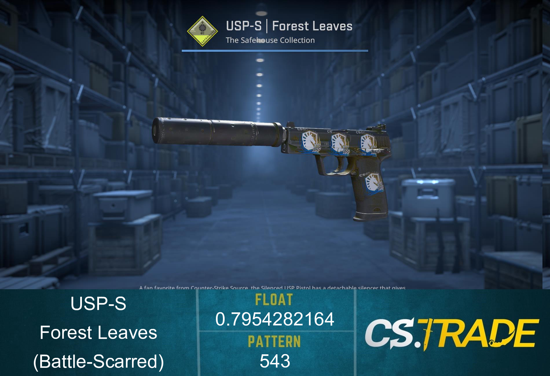 Souvenir USP-S | Forest Leaves (Battle-Scarred) Screenshot