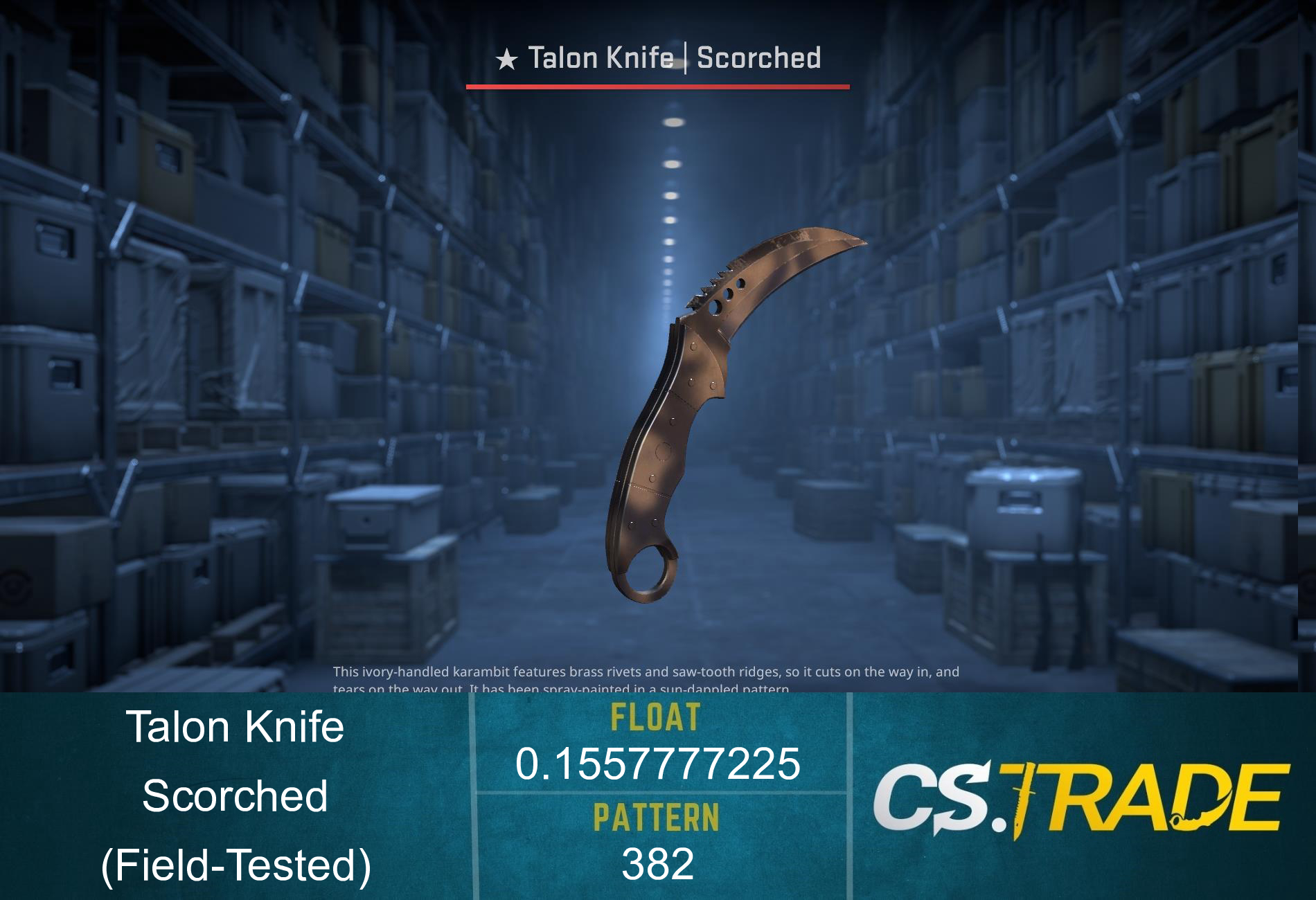 ★ Talon Knife | Scorched (Field-Tested) Screenshot