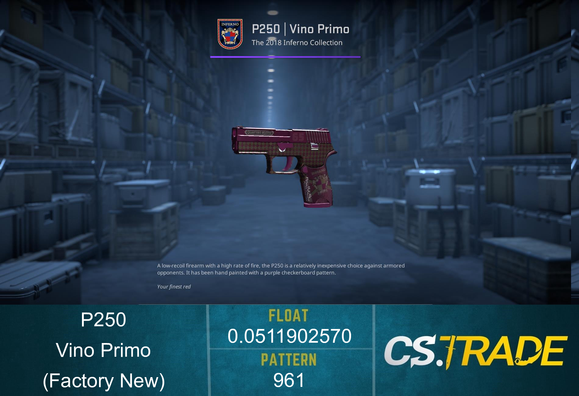 P250 | Vino Primo (Factory New) Screenshot