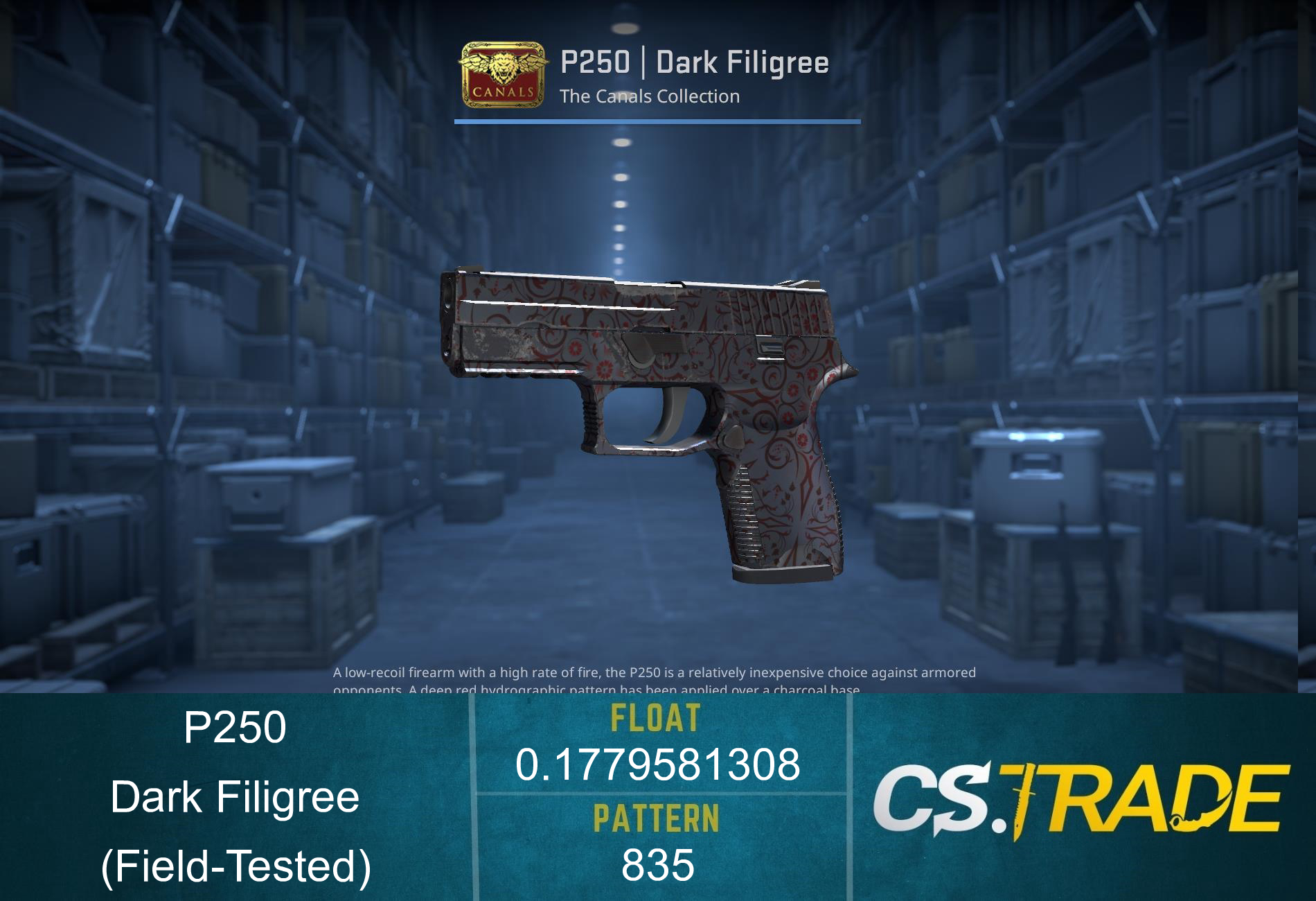 P250 | Dark Filigree (Field-Tested) Screenshot