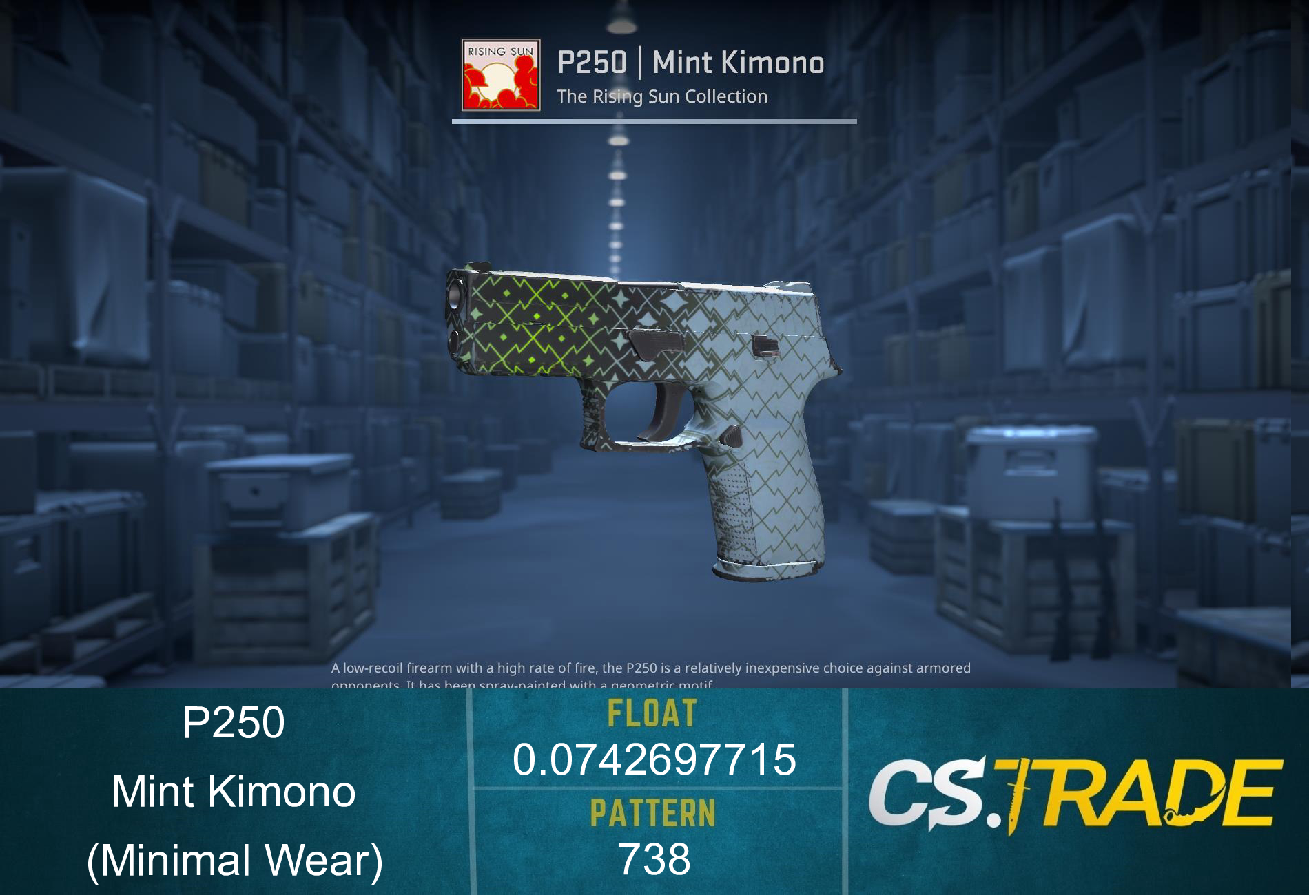 P250 | Mint Kimono (Minimal Wear) Screenshot