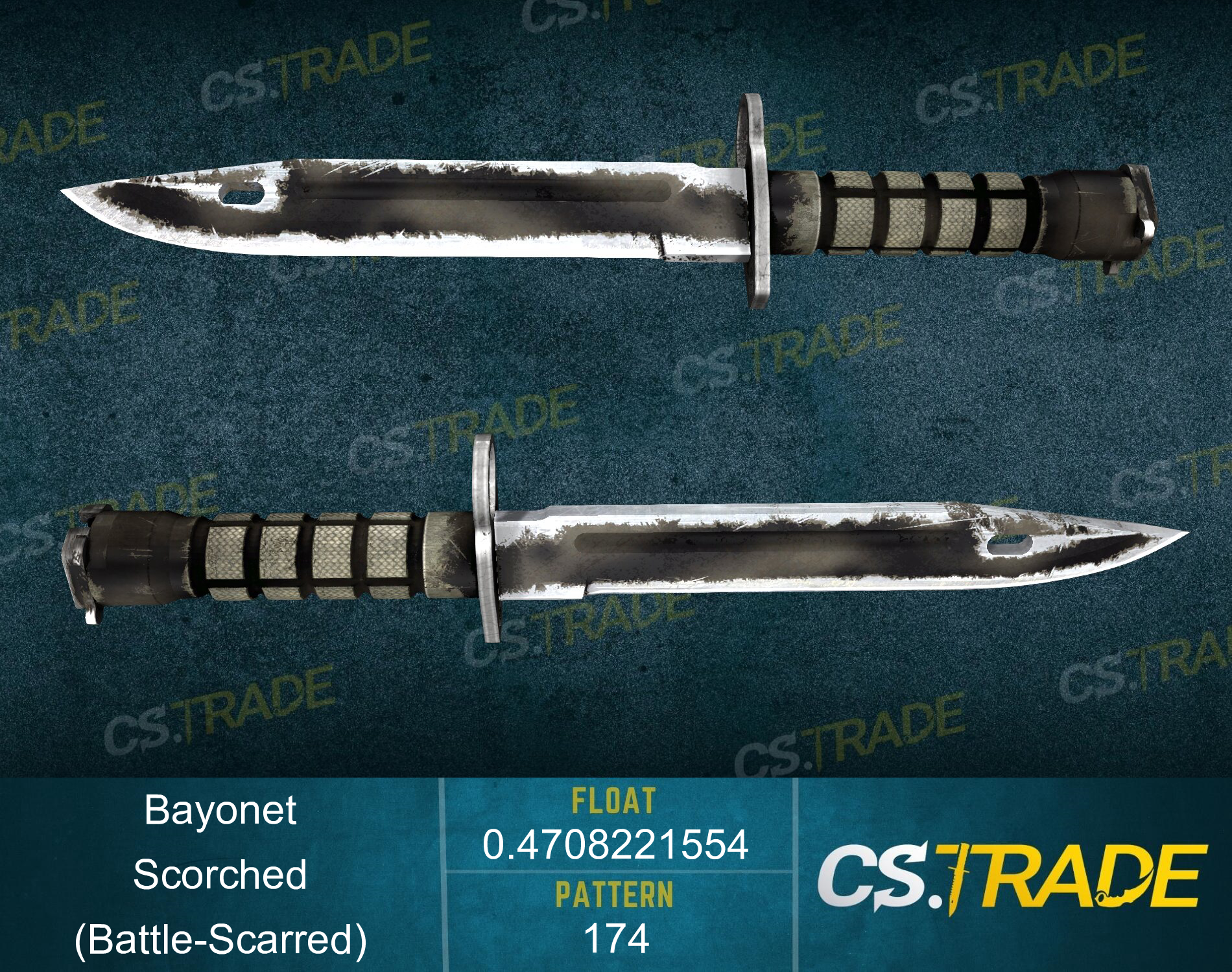 ★ Bayonet | Scorched (Battle-Scarred) Screenshot