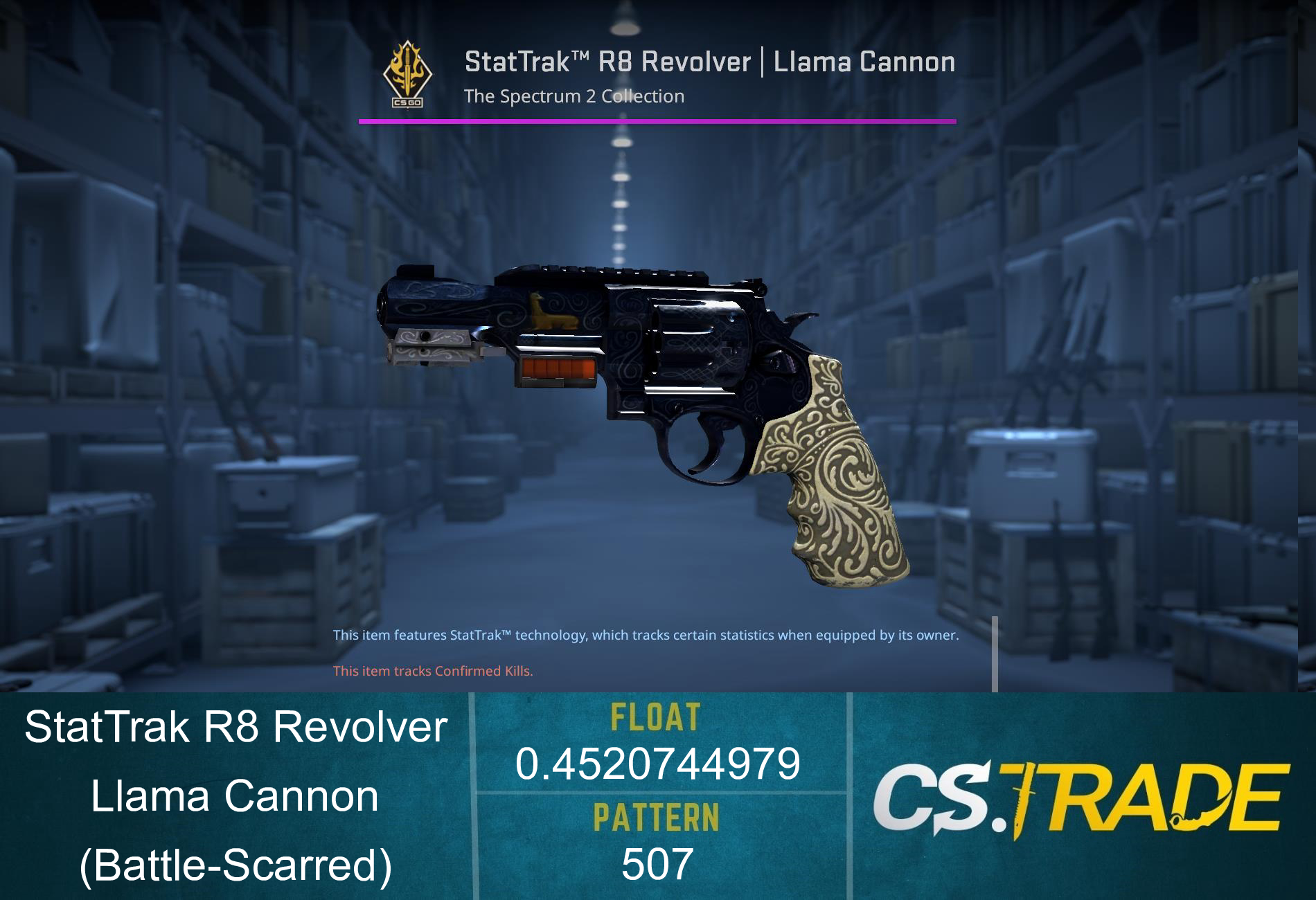 R8 Revolver | Llama Cannon (Battle-Scarred) Screenshot