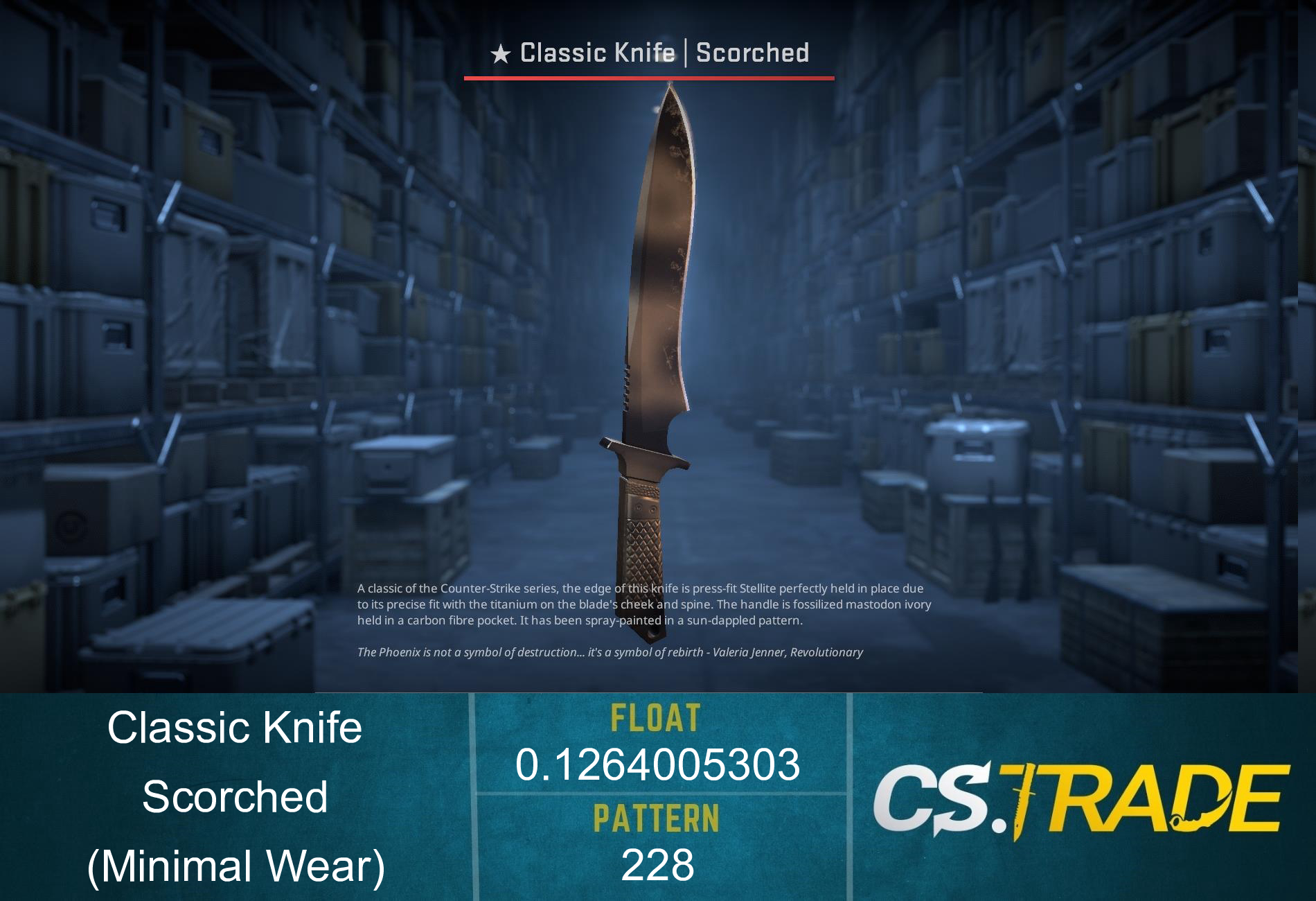 ★ Classic Knife | Scorched (Factory New) Screenshot