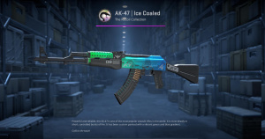 AK-47 | Ice Coaled (Minimal Wear) Screenshot