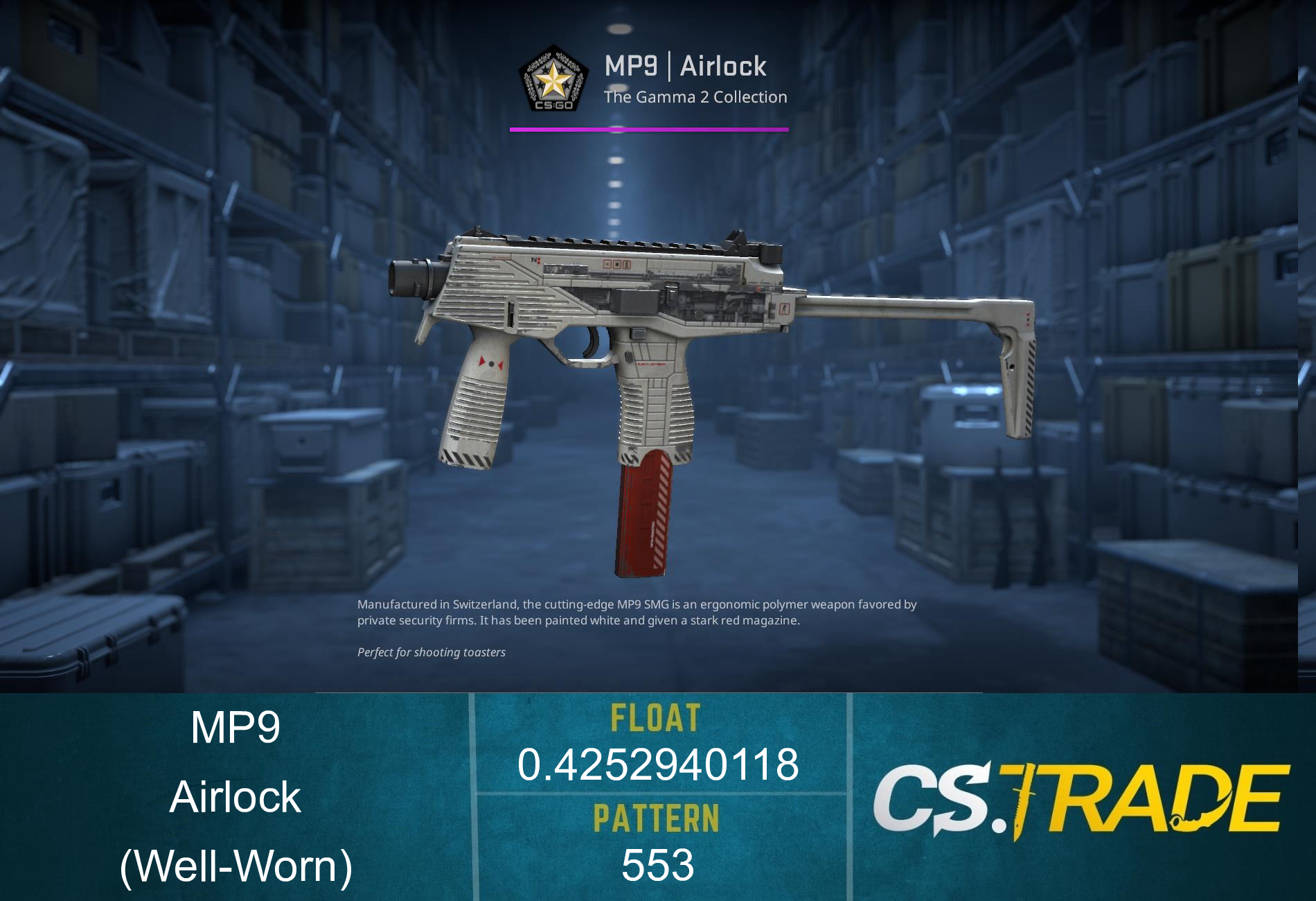 MP9 | Airlock (Well-Worn)