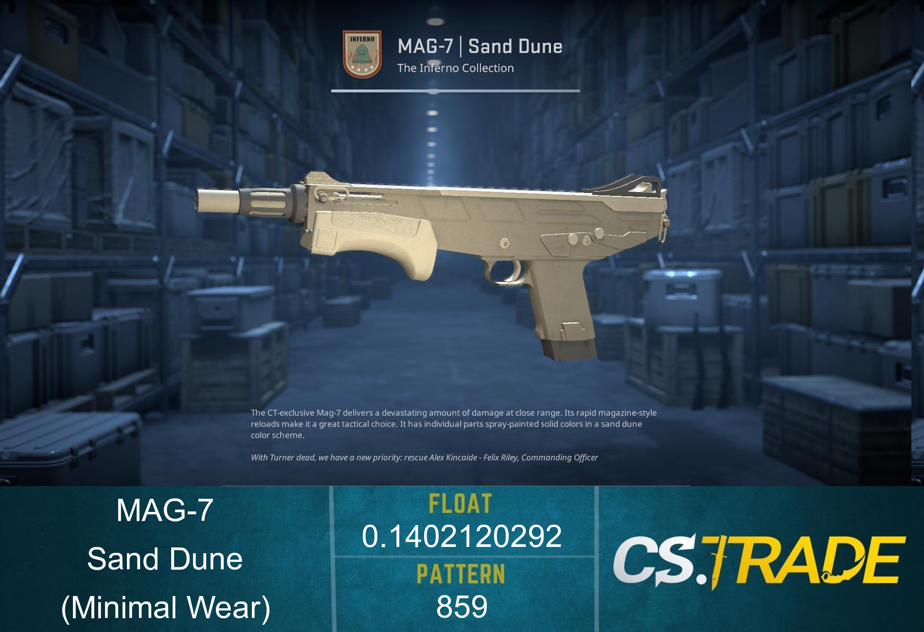 MAG-7 | Sand Dune (Factory New) Screenshot