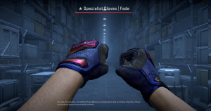★ Specialist Gloves | Fade (Battle-Scarred) Screenshot