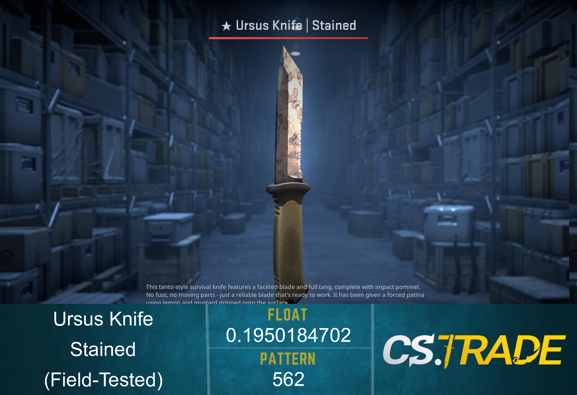 ★ Ursus Knife | Stained (Field-Tested) Screenshot
