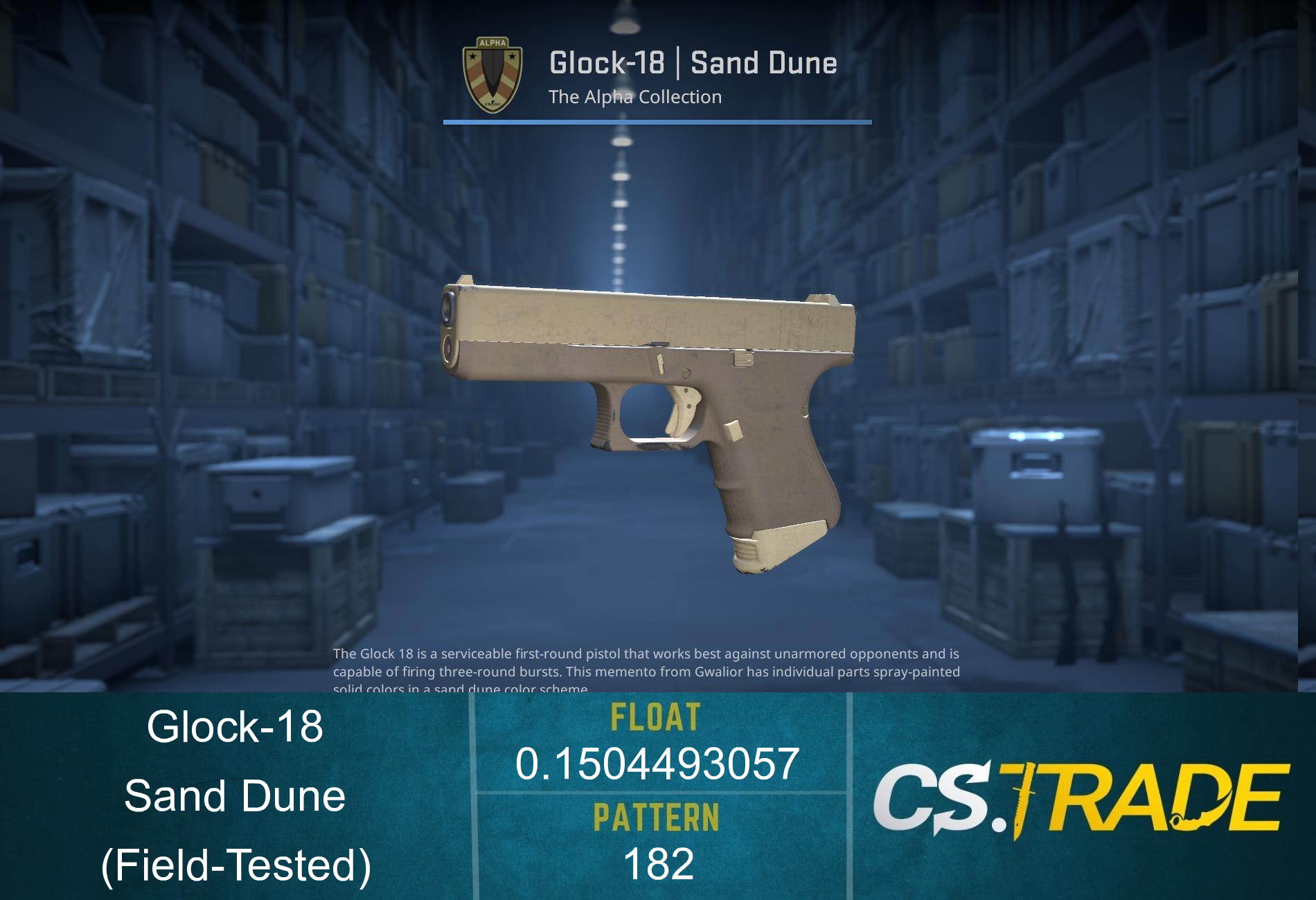 Glock-18 | Sand Dune (Field-Tested) Screenshot