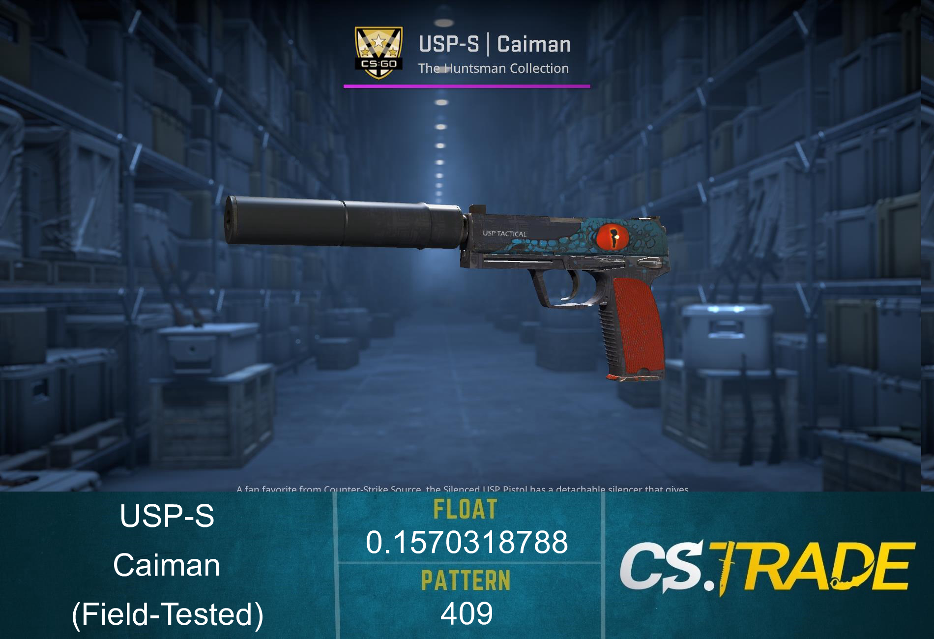 USP-S | Caiman (Field-Tested) Screenshot
