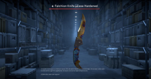 ★ Falchion Knife | Case Hardened (Well-Worn) Screenshot