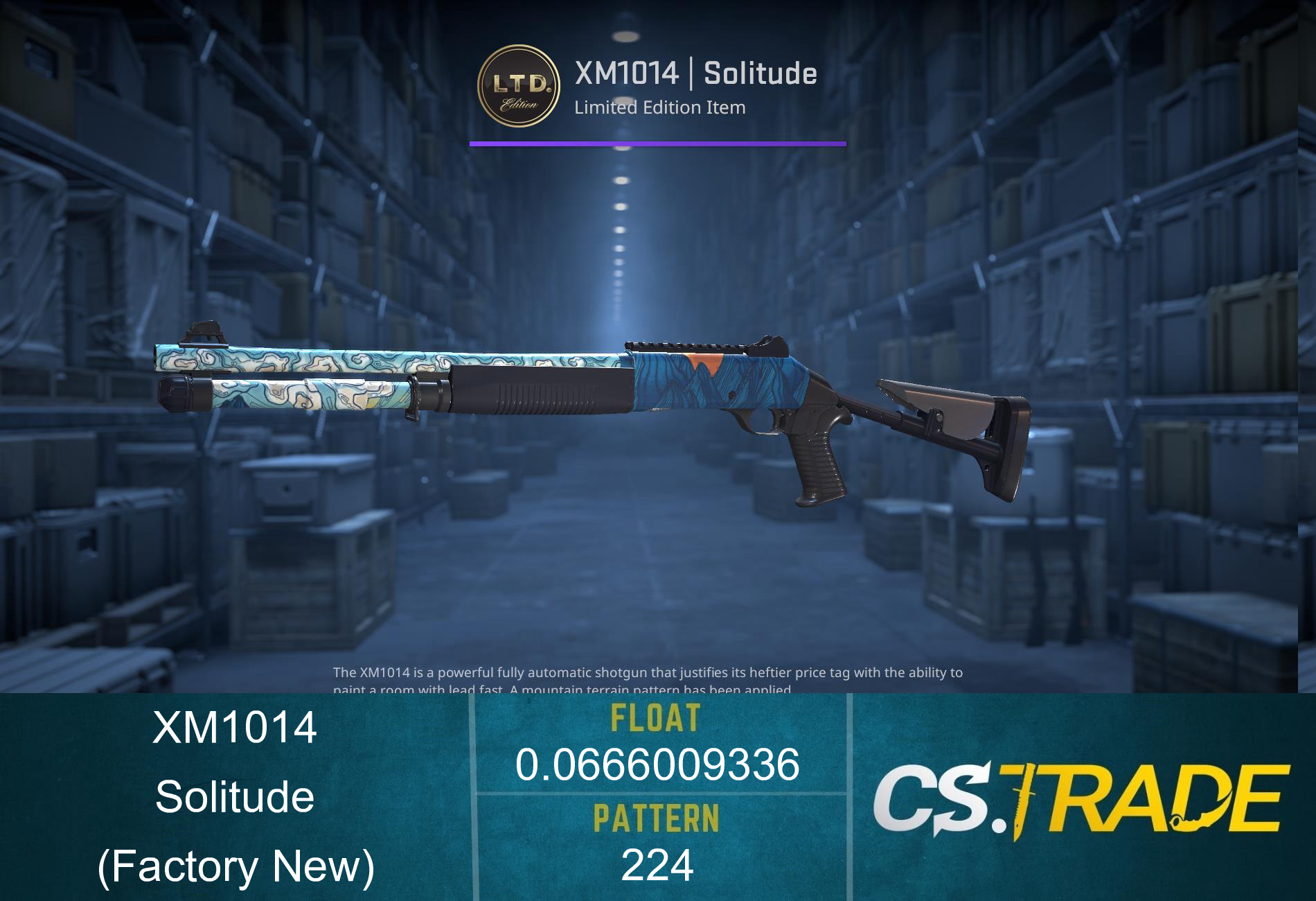 XM1014 | Solitude (Factory New) Screenshot