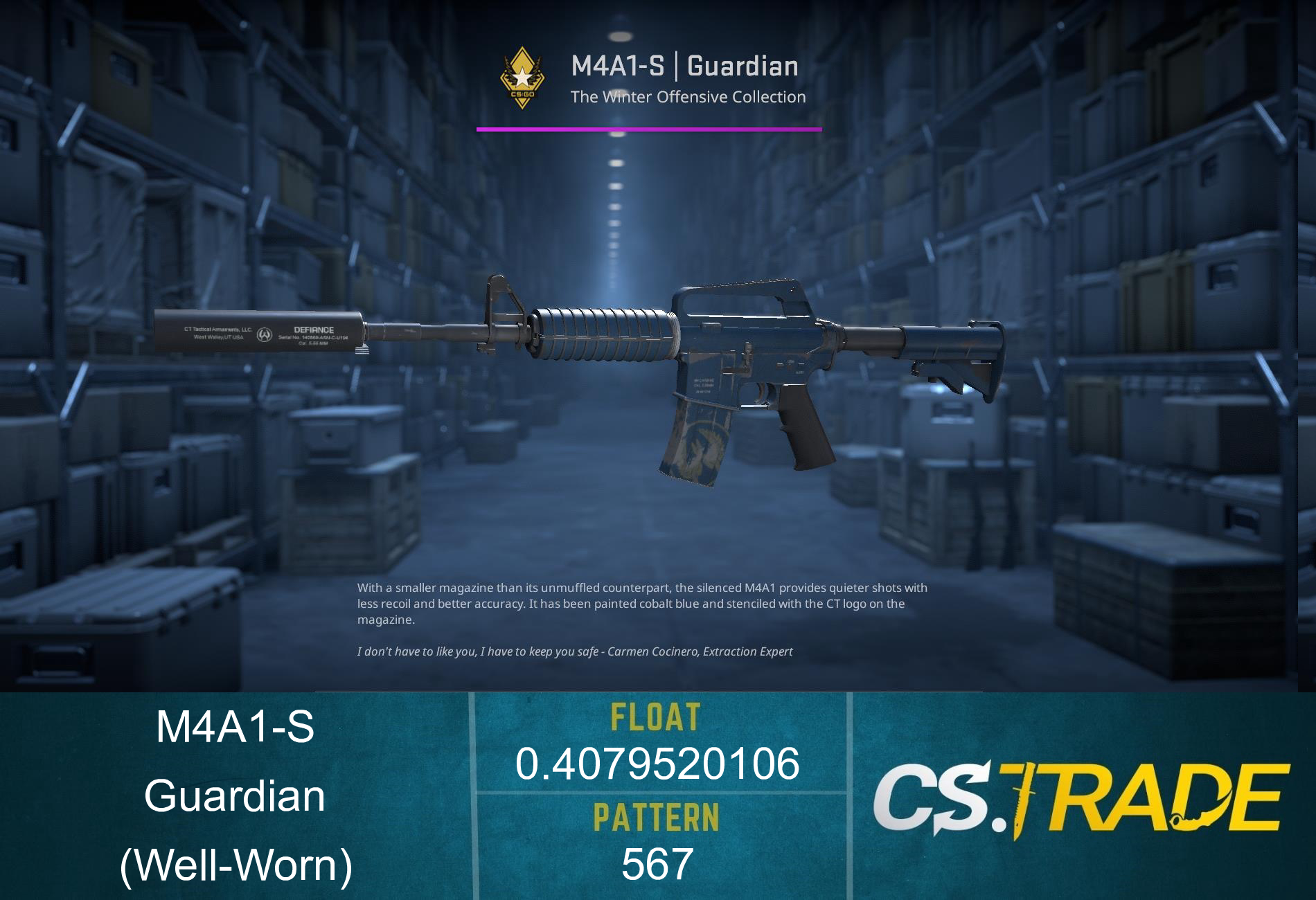 M4A1-S | Guardian (Well-Worn)