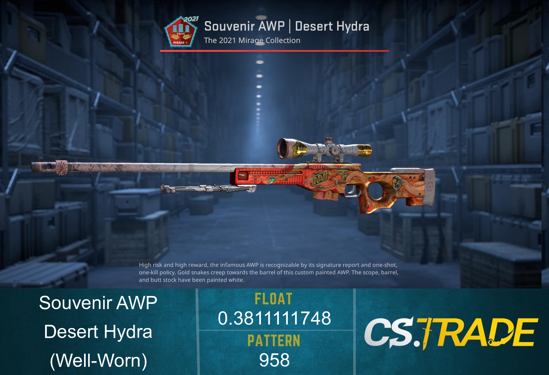 AWP | Desert Hydra (Well-Worn) Screenshot