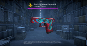 Glock-18 | Water Elemental (Factory New) Screenshot