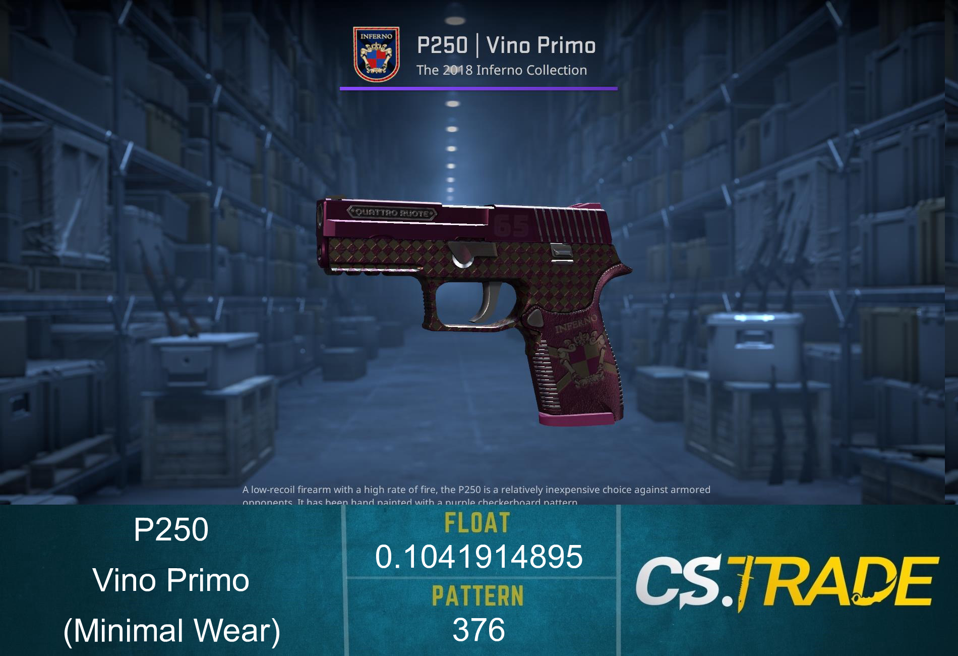 Souvenir P250 | Vino Primo (Minimal Wear) Screenshot
