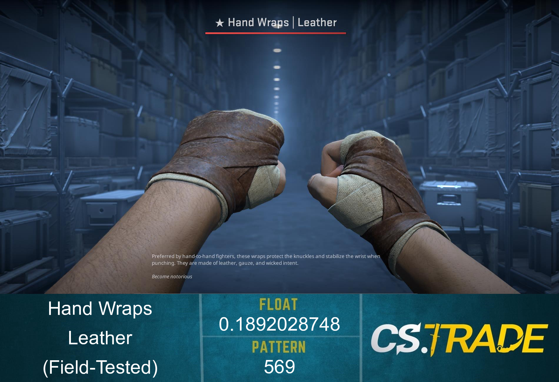 ★ Hand Wraps | Leather (Factory New) Screenshot