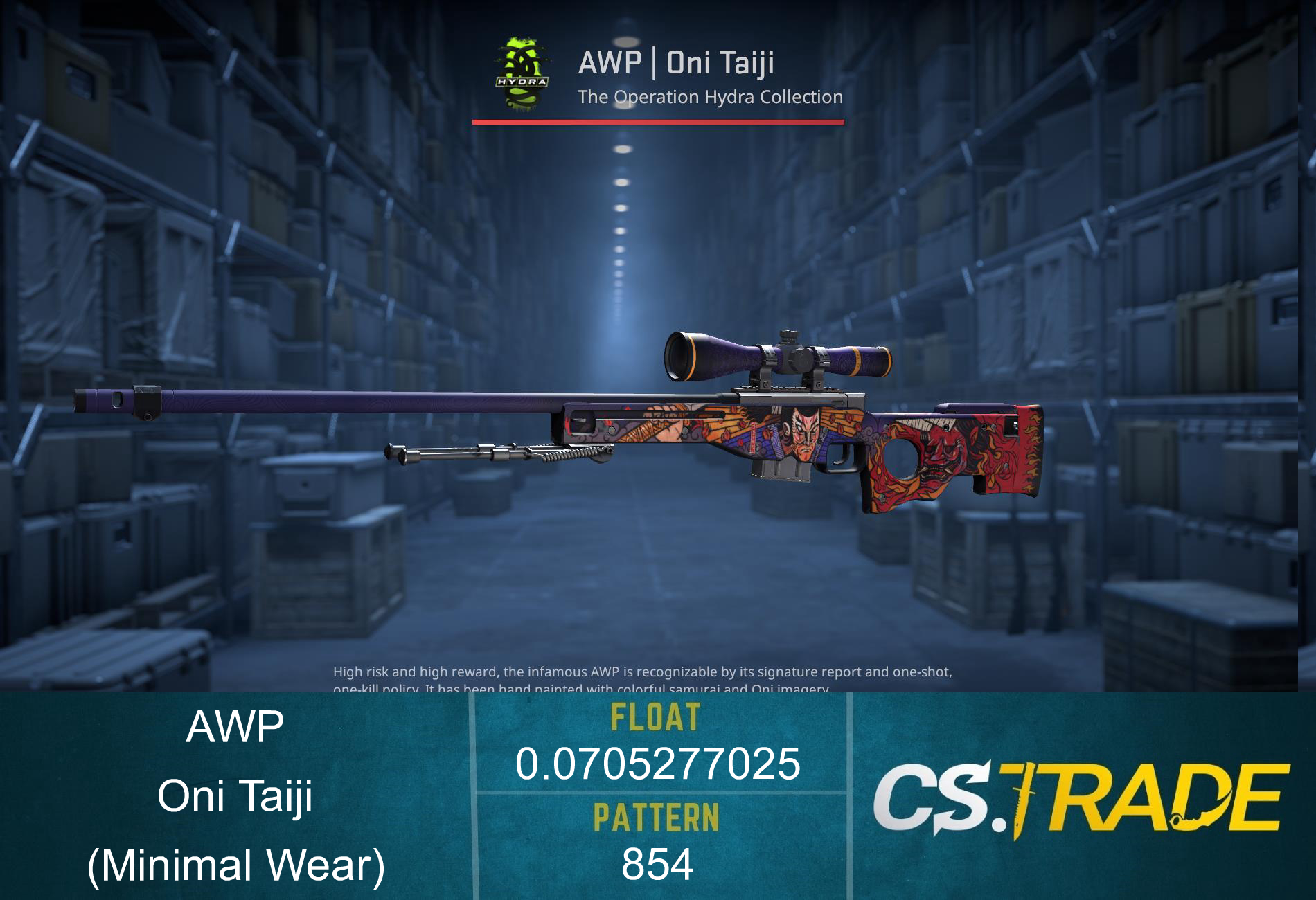StatTrak™ AWP | Oni Taiji (Minimal Wear) Screenshot