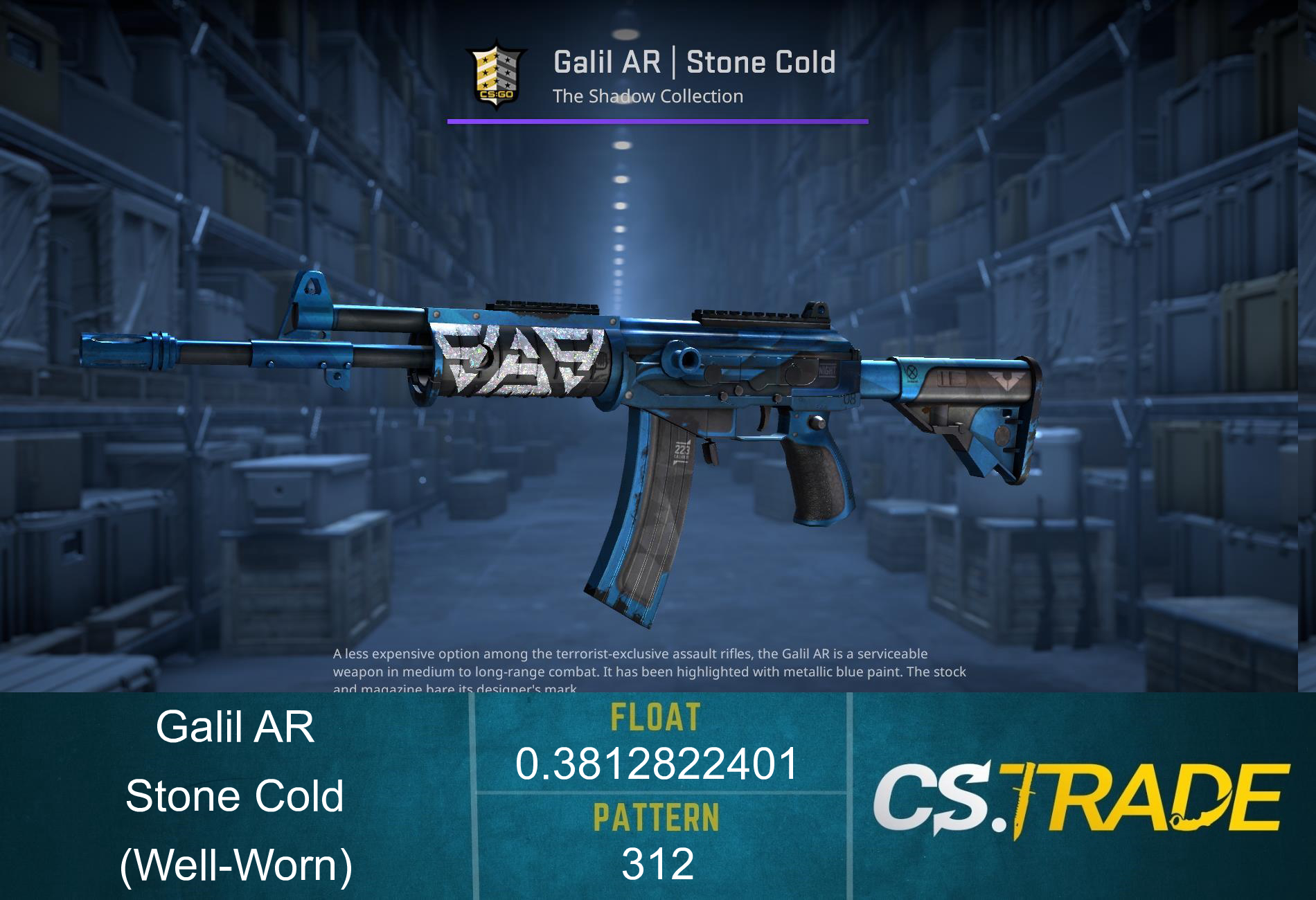 StatTrak™ Galil AR | Stone Cold (Well-Worn) Screenshot