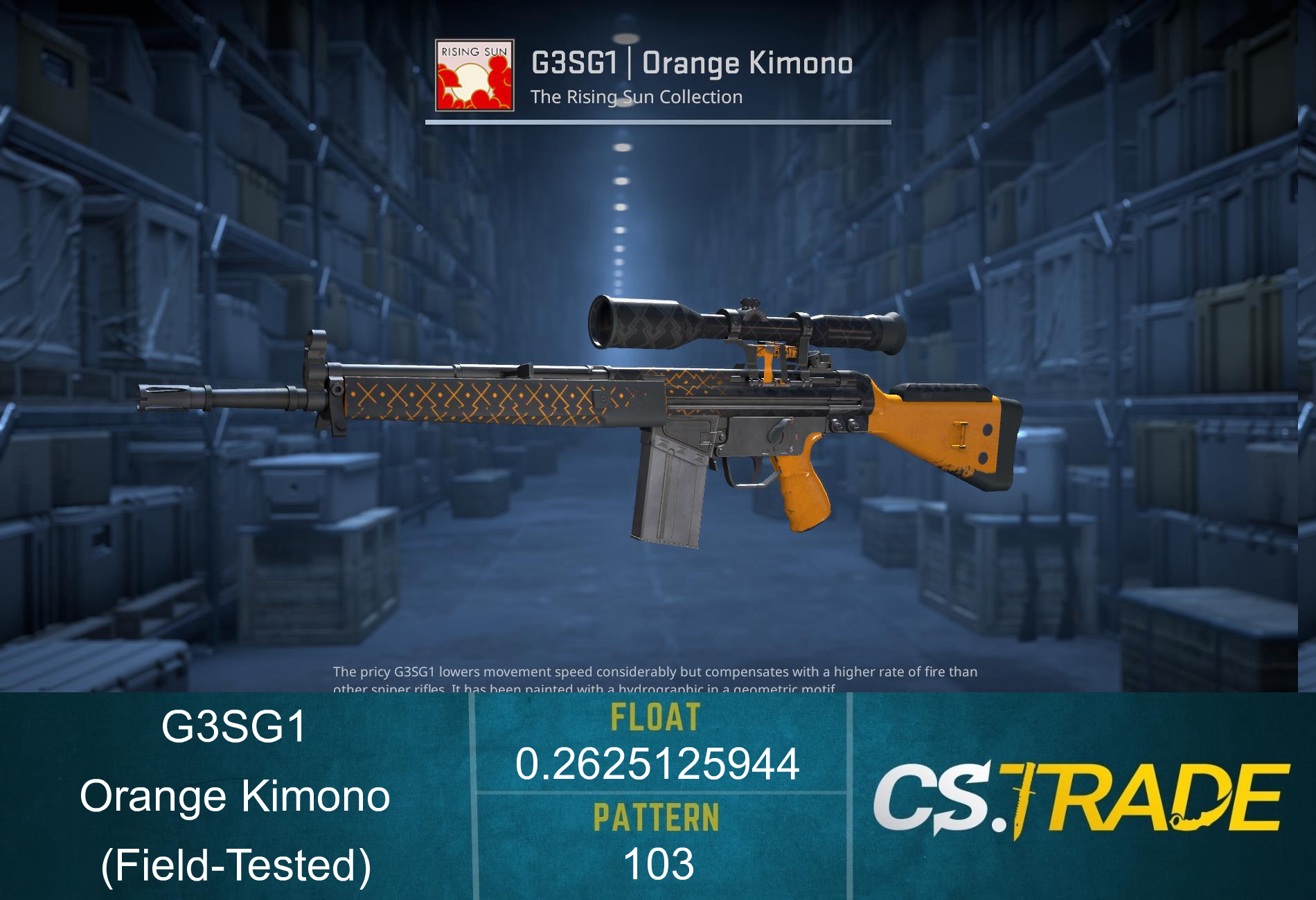 G3SG1 | Orange Kimono (Field-Tested) Screenshot