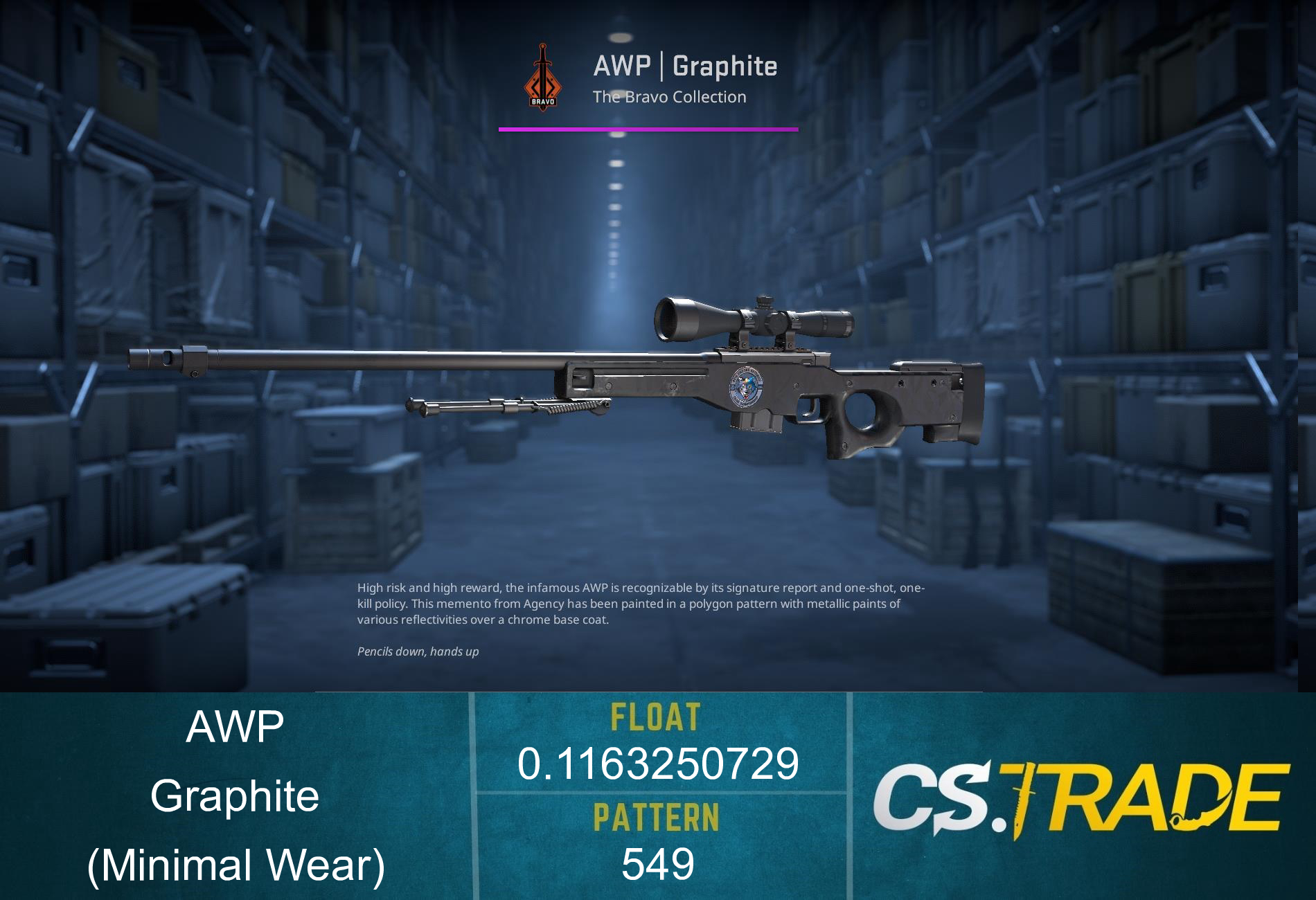 AWP | Graphite (Factory New) Screenshot