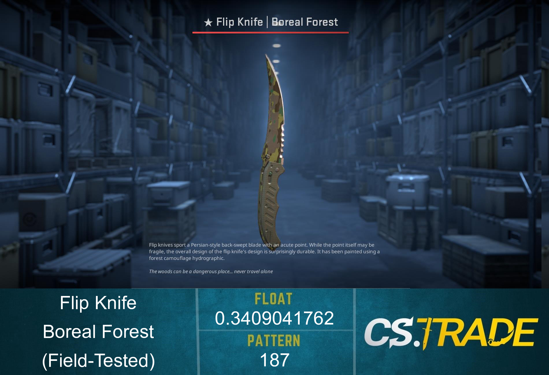 ★ Flip Knife | Boreal Forest (Factory New) Screenshot