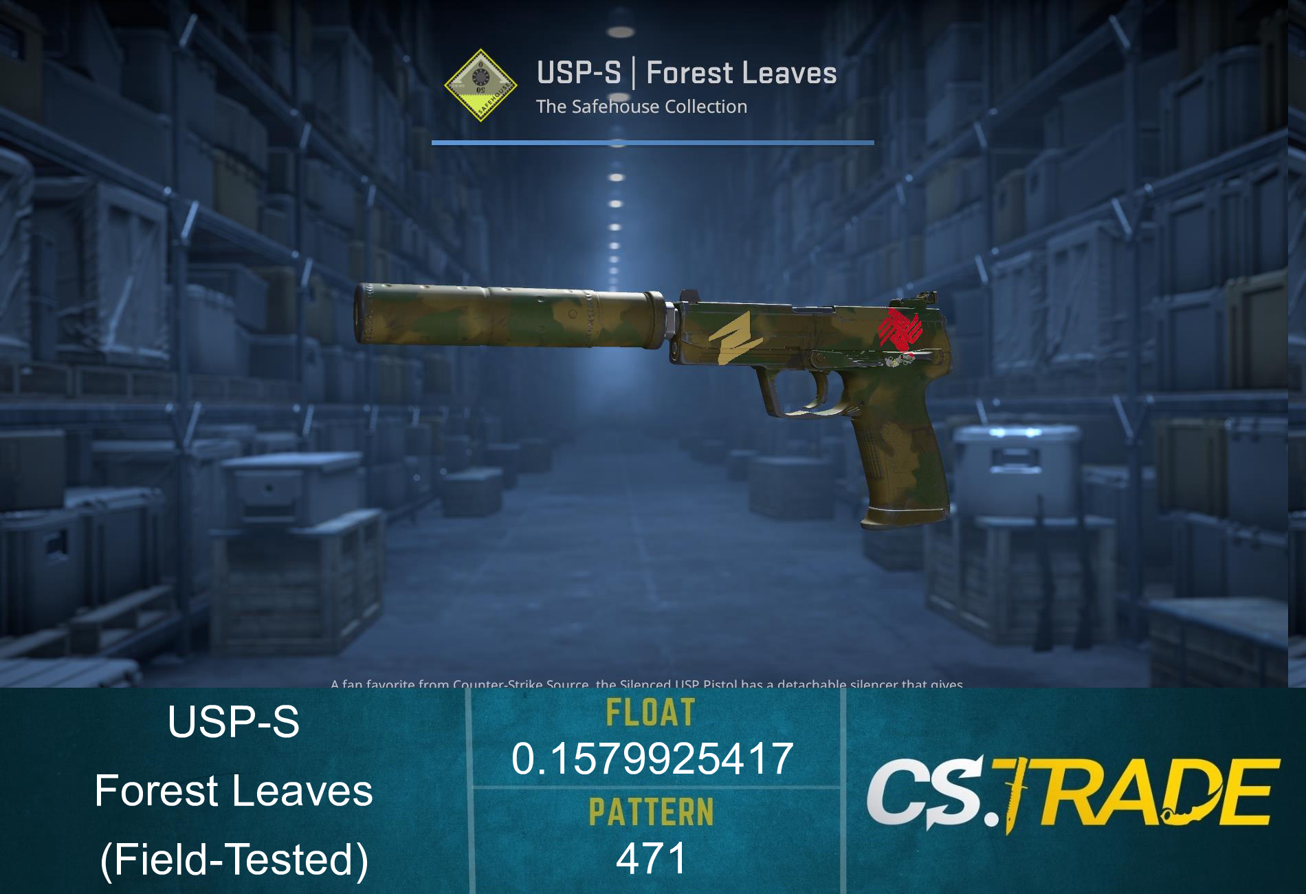 USP-S | Forest Leaves (Field-Tested) Screenshot